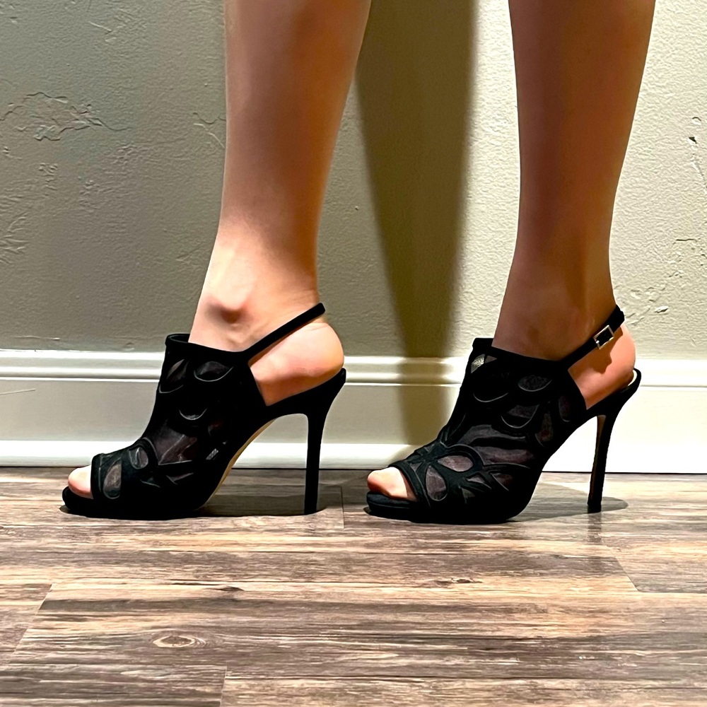 Kate Spade Mesh Peek-toe Slingback Booties